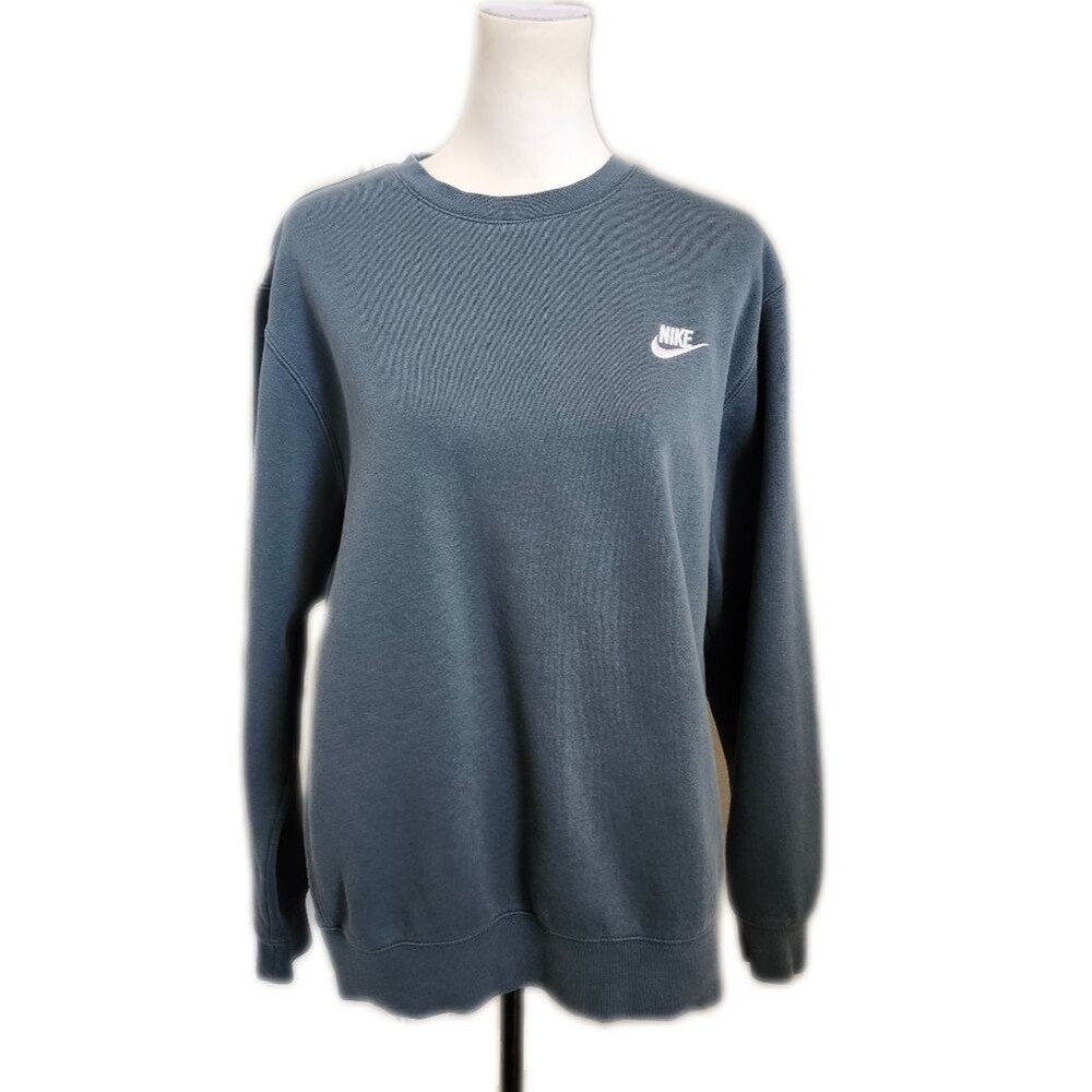 Nike Blue Green Long Sleeved Sporr Sweatshirt, Medium